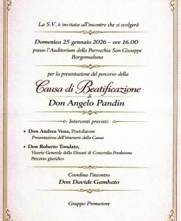 BEATIFICAZIONE DON ANGELO PANDIN