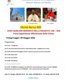 MOTE BERICO 600 - ANNO GIUBILARE MARIANO E DELLA RINASCITA...